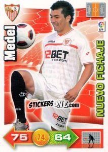 Sticker Medel - Liga BBVA 2010-2011. Adrenalyn XL n. 466 - Panini