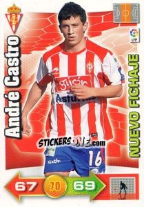 Sticker André Castro - Liga BBVA 2010-2011. Adrenalyn XL - Panini