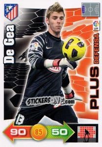 Sticker De Gea - Liga BBVA 2010-2011. Adrenalyn XL n. 474 - Panini