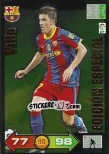 Sticker David Villa - Liga BBVA 2010-2011. Adrenalyn XL n. LE3 - Panini