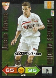 Sticker Jesus Navas - Liga BBVA 2010-2011. Adrenalyn XL n. LE4 - Panini