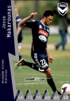 Sticker Jesse Makarounas - Football Australia Trading Cards 2014-2015 n. 57 - Tap'N'Play