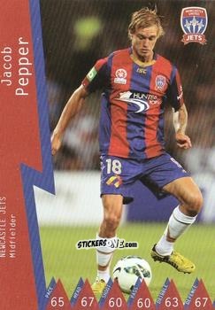Sticker Jacob Pepper - Football Australia Trading Cards 2014-2015 n. 70 - Tap'N'Play