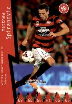 Sticker Matthew Spiranovic - Football Australia Trading Cards 2014-2015 n. 130 - Tap'N'Play