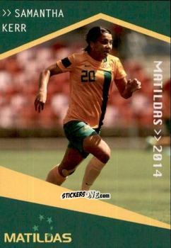 Sticker Samantha Kerr - Football Australia Trading Cards 2014-2015 n. 147 - Tap'N'Play