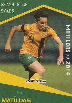 Sticker Ashleigh Sykes - Football Australia Trading Cards 2014-2015 n. 152 - Tap'N'Play