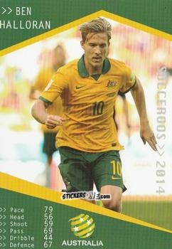 Sticker Ben Halloran - Football Australia Trading Cards 2014-2015 n. 155 - Tap'N'Play