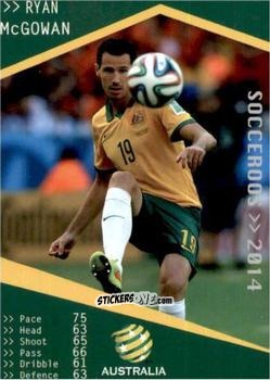 Figurina Ryan Mcgowan - Football Australia Trading Cards 2014-2015 n. 158 - Tap'N'Play