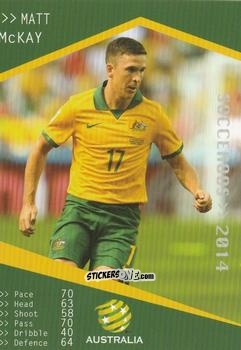 Cromo Matt Mckay - Football Australia Trading Cards 2014-2015 n. 165 - Tap'N'Play