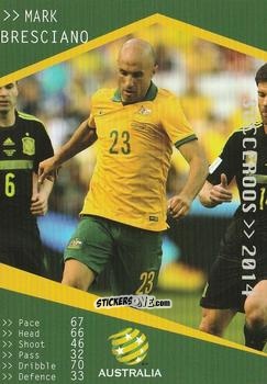 Cromo Mark Bresciano - Football Australia Trading Cards 2014-2015 n. 167 - Tap'N'Play