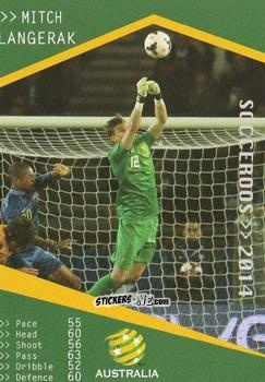 Sticker Mitch Langerak - Football Australia Trading Cards 2014-2015 n. 171 - Tap'N'Play