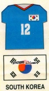 Sticker South Korea - Sport Football '94 USA - NO EDITOR