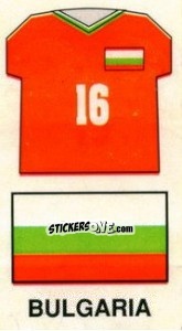 Sticker Bulgaria - Sport Football '94 USA - NO EDITOR