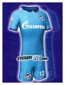Sticker Домашняя форма - Fc Zenit Saint Petersburg 2010 n. 2 - Sportssticker