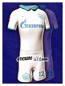 Sticker Гостевая форма - Fc Zenit Saint Petersburg 2010 n. 3 - Sportssticker
