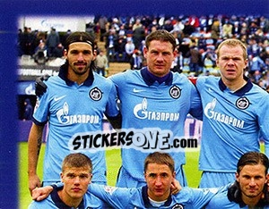 Sticker Командное фото - Fc Zenit Saint Petersburg 2010 n. 4 - Sportssticker