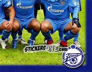 Sticker Командное фото - Fc Zenit Saint Petersburg 2010 n. 7 - Sportssticker