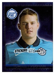 Sticker Томаш Губочан - Fc Zenit Saint Petersburg 2010 n. 26 - Sportssticker