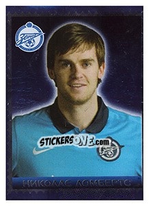 Sticker Николас Ломбертс - Fc Zenit Saint Petersburg 2010 n. 34 - Sportssticker