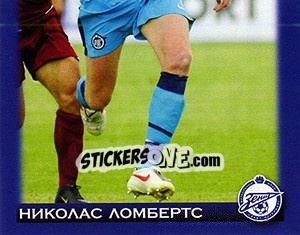Sticker Николас Ломбертс - Fc Zenit Saint Petersburg 2010 n. 37 - Sportssticker