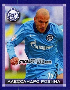 Sticker Алессандро Розина - Fc Zenit Saint Petersburg 2010 n. 59 - Sportssticker