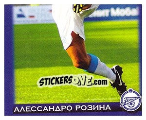 Sticker Алессандро Розина - Fc Zenit Saint Petersburg 2010 n. 61 - Sportssticker