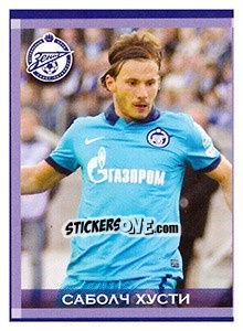 Sticker Саболч Хусти - Fc Zenit Saint Petersburg 2010 n. 67 - Sportssticker