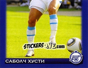 Cromo Саболч Хусти - Fc Zenit Saint Petersburg 2010 - Sportssticker