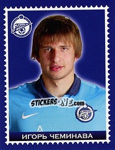 Sticker Игорь Чеминава - Fc Zenit Saint Petersburg 2010 n. 86 - Sportssticker