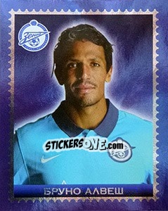 Sticker Бруно Алвеш / Bruno Alves - Fc Zenit Saint Petersburg 2010 n. 96 - Sportssticker