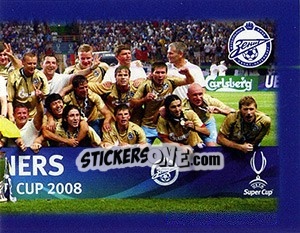Cromo Победители Суперкубка УЕФА 2008 - Fc Zenit Saint Petersburg 2010 - Sportssticker