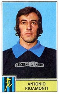 Cromo Antonio Rigamonti - Calciatori 1971-1972 - Panini