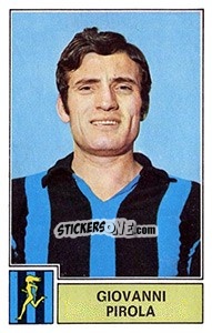 Sticker Giovanni Pirola - Calciatori 1971-1972 n. 17 - Panini
