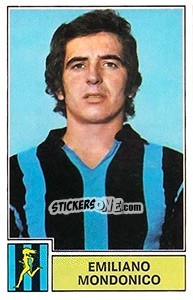 Sticker Emiliano Mondonico - Calciatori 1971-1972 - Panini