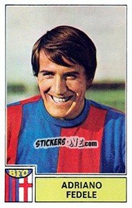 Sticker Adriano Fedele - Calciatori 1971-1972 n. 33 - Panini
