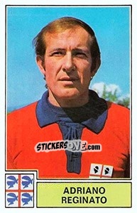 Cromo Adriano Reginato - Calciatori 1971-1972 - Panini
