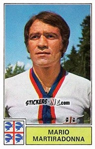 Cromo Mario Martiradonna - Calciatori 1971-1972 - Panini