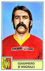 Sticker Giampiero D'Angiulli - Calciatori 1971-1972 n. 73 - Panini
