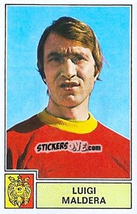 Figurina Luigi Maldera - Calciatori 1971-1972 - Panini