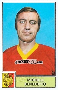 Sticker Michele Benedetto - Calciatori 1971-1972 n. 75 - Panini