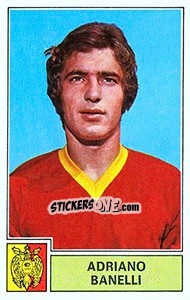 Figurina Adriano Banelli - Calciatori 1971-1972 - Panini