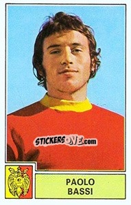 Cromo Paolo Bassi - Calciatori 1971-1972 - Panini