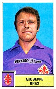 Figurina Giuseppe Brizi - Calciatori 1971-1972 - Panini