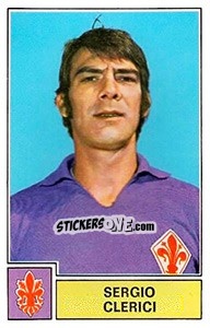 Figurina Sergio Clerici - Calciatori 1971-1972 - Panini