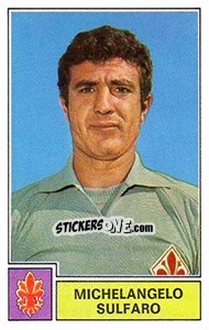 Sticker Michelangelo Sulfaro - Calciatori 1971-1972 n. 102 - Panini