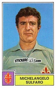 Sticker Michelangelo Sulfaro - Calciatori 1971-1972 - Panini