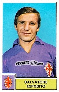 Cromo Salvatore Esposito - Calciatori 1971-1972 - Panini