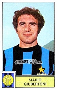 Sticker Mario Giubertoni - Calciatori 1971-1972 n. 114 - Panini