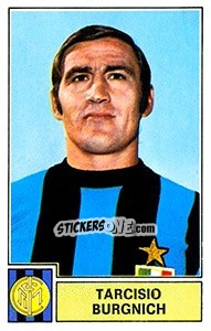 Cromo Tarcisio Burgnich - Calciatori 1971-1972 - Panini