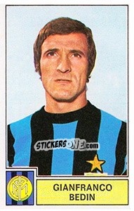 Figurina Gianfranco Bedin - Calciatori 1971-1972 - Panini